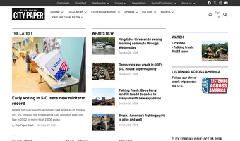 Screenshot of Charleston City Paper