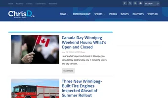 Screenshot of ChrisD.ca