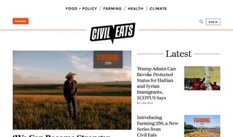 Screenshot of Civil Eats