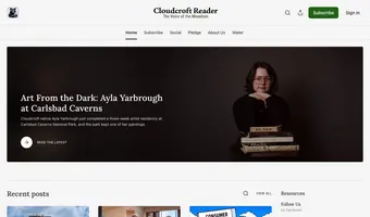 Screenshot of Cloudcroft Reader