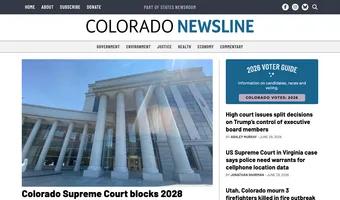 Screenshot of Colorado Newsline