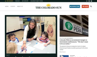 Screenshot of The Colorado Sun