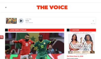 Screenshot of The Community Voice