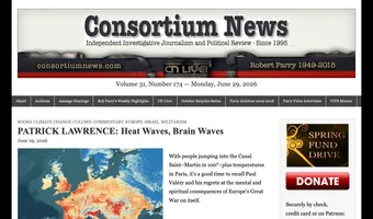 Screenshot of Consortium News
