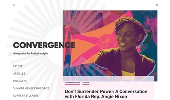 Screenshot of Convergence Magazine