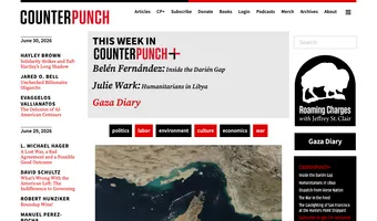 Screenshot of CounterPunch