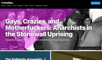 Screenshot of CrimethInc.