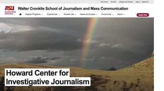 Screenshot of Howard Center for Investigative Journalism