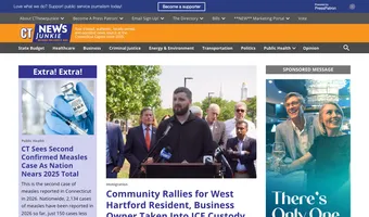 Screenshot of CT News Junkie