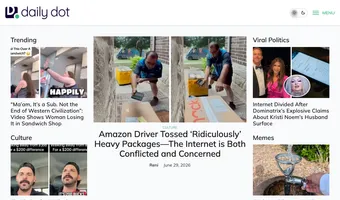 Screenshot of The Daily Dot