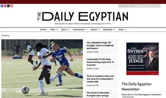 Screenshot of The Daily Egyptian