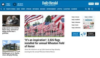 Screenshot of Daily Herald