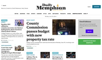 Screenshot of Daily Memphian
