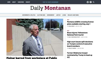 Screenshot of Daily Montanan