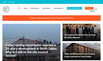 Screenshot of Dallas Free Press