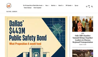 Screenshot of Dallas Weekly