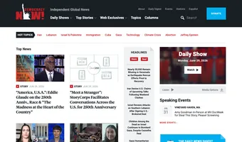 Screenshot of Democracy Now!