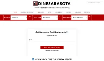 Screenshot of dineSarasota