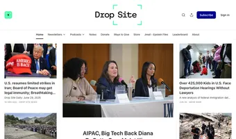 Screenshot of Drop Site News