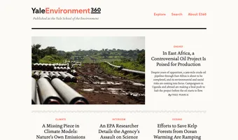 Screenshot of Yale Environment 360