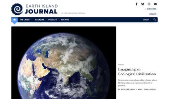 Screenshot of Earth Island Journal