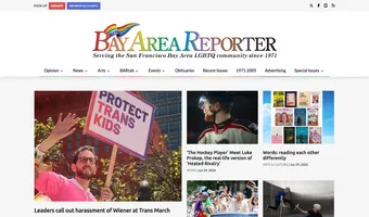 Screenshot of Bay Area Reporter