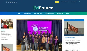 Screenshot of EdSource