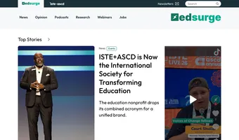 Screenshot of EdSurge