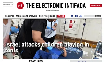 Screenshot of The Electronic Intifada