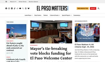 Screenshot of El Paso Matters