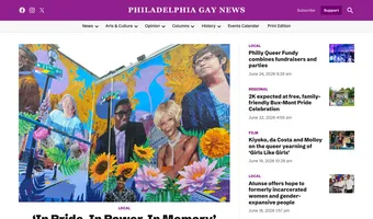 Screenshot of Philadelphia Gay News