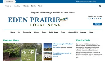 Screenshot of Eden Prairie Local News