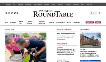 Screenshot of Evanston RoundTable