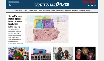 Screenshot of Fayetteville Flyer