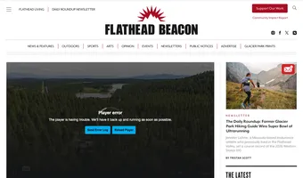 Screenshot of Flathead Beacon