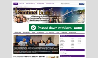 Screenshot of Florida Sentinel Bulletin