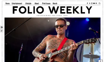Screenshot of Folio Weekly