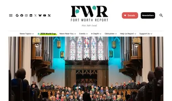 Screenshot of Fort Worth Report