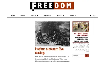 Screenshot of Freedom News