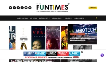 Screenshot of FunTimes Magazine