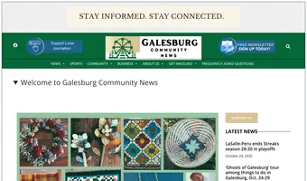 Screenshot of Galesburg Community News