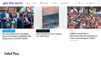 Screenshot of Gay City News