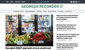 Screenshot of Georgia Recorder