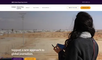 Screenshot of Global Reporting Centre