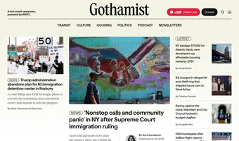 Screenshot of Gothamist