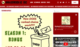 Screenshot of Grassroots DC