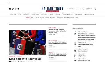 Screenshot of The Haitian Times