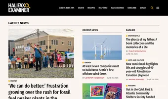 Screenshot of Halifax Examiner