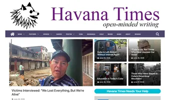 Screenshot of Havana Times