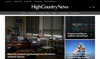 Screenshot of High Country News